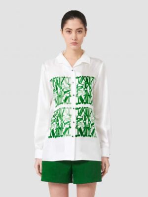 [막스마라] 실크 프린트 셔츠 (2 COLORS)