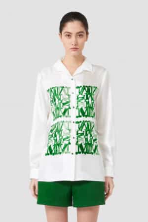 [막스마라] 실크 프린트 셔츠 (2 COLORS)