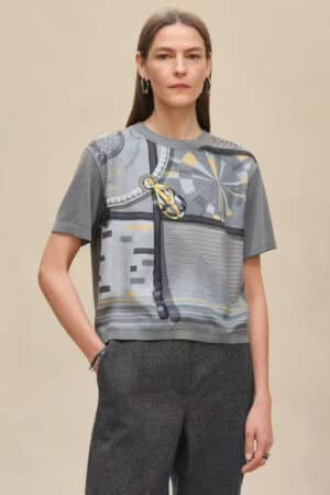 [에르메스] "Coloriages de Jour" 숏 슬리브 트윌레인 스웨터 (2 COLORS)