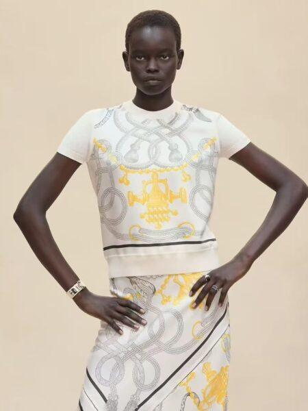 [에르메스] "Palefroi Remix" 숏 슬리브 트윌레인 스웨터 (2 COLORS)