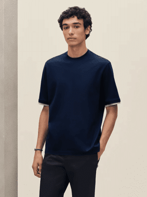 [에르메스] “Sellier” 디테일 티셔츠 (3 COLORS)