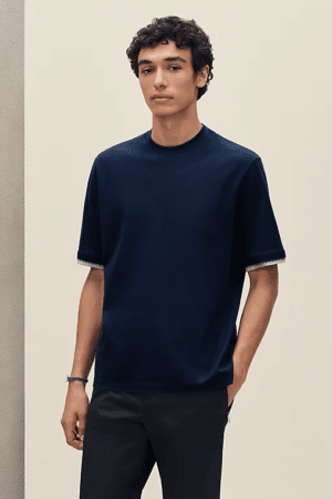 [에르메스] “Sellier” 디테일 티셔츠 (3 COLORS)