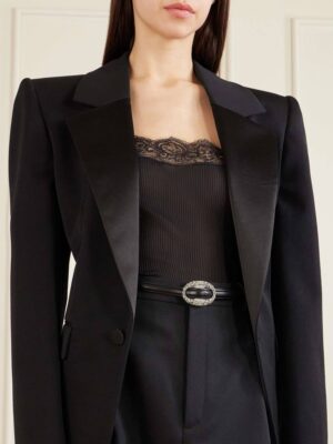 [생로랑] 오벌 버클 슬림 벨트 15mm (10 COLORS)