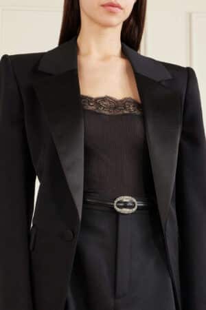 [생로랑] 오벌 버클 슬림 벨트 15mm (10 COLORS)