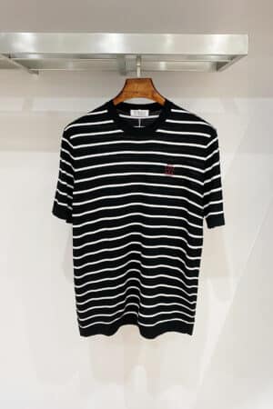 [브루넬로 쿠치넬리] 스트라이프 코튼 티셔츠 (2 COLORS)