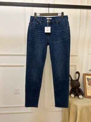 [에르메스] 슬림 핏 5포켓 데님 진