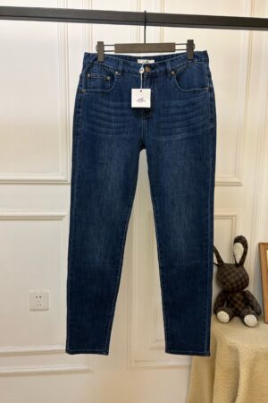 [에르메스] 슬림 핏 5포켓 데님 진