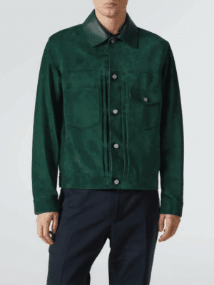 [벨루티] 스웨이드 데님 재킷