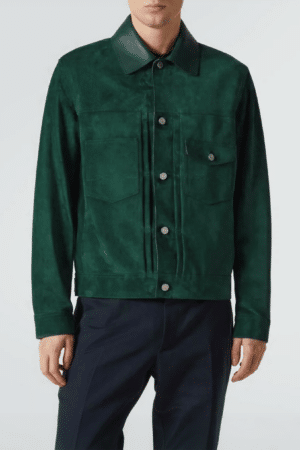 [벨루티] 스웨이드 데님 재킷