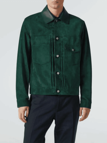 [벨루티] 스웨이드 데님 재킷