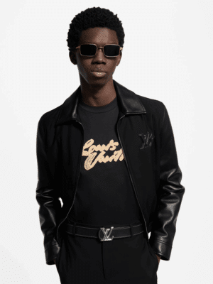 [루이비통] 레더 믹스 블루종 1AHVMB