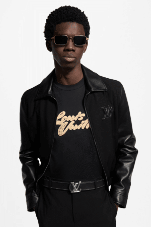 [루이비통] 레더 믹스 블루종 1AHVMB