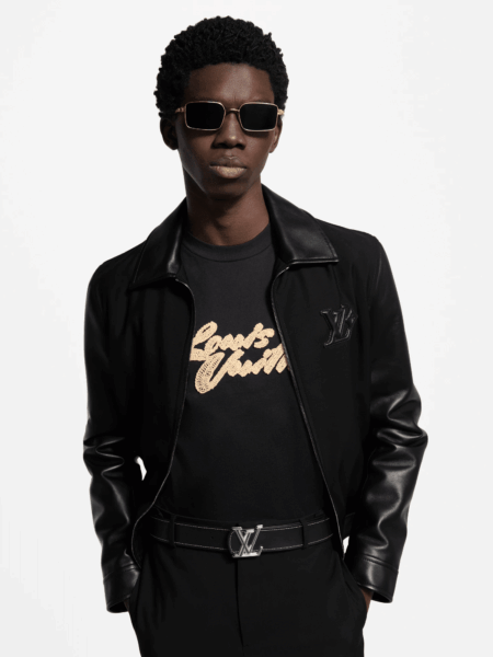 [루이비통] 레더 믹스 블루종 1AHVMB