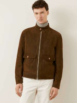 [브루넬로 쿠치넬리] 스웨이드 재킷 (2 COLORS)