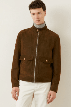 [브루넬로 쿠치넬리] 스웨이드 재킷 (2 COLORS)