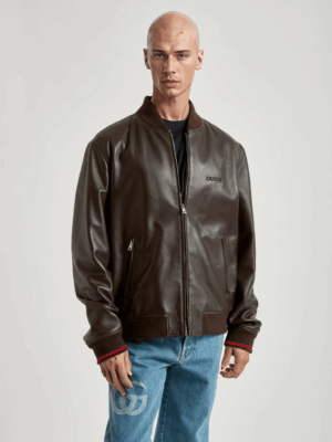 [구찌] 레더 봄버 재킷 793726