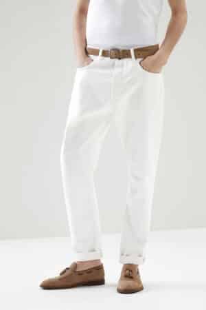 [브루넬로 쿠치넬리] 파이브 포켓 데님 트라우저