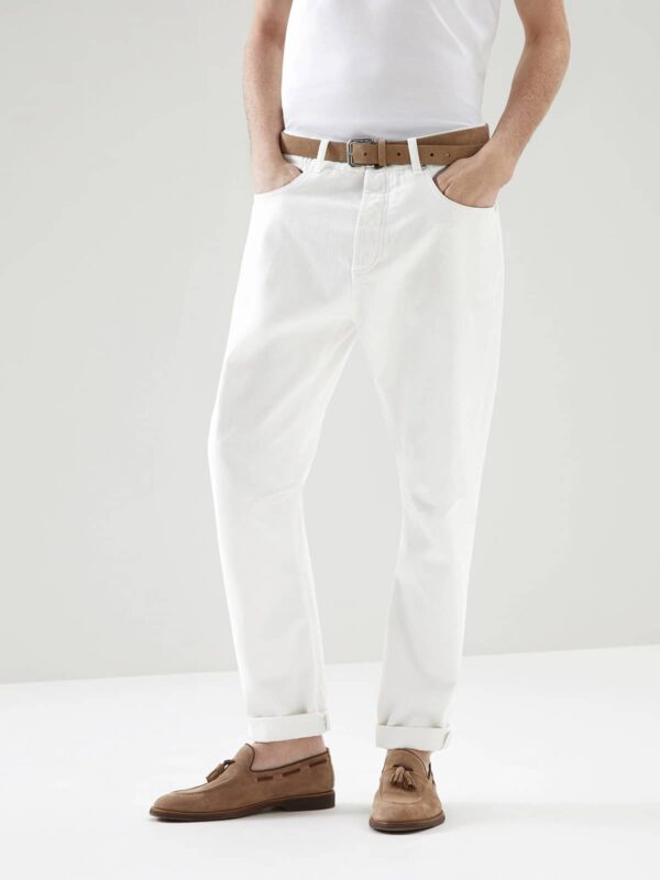 [브루넬로 쿠치넬리] 파이브 포켓 데님 트라우저