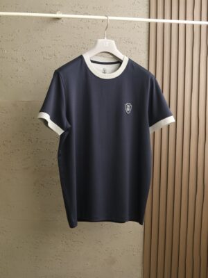 [브루넬로 쿠치넬리] 자수 로고 티셔츠 (2 COLORS)