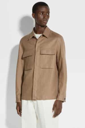 [제냐] Oasi Lino 오버셔츠 (3 COLORS)