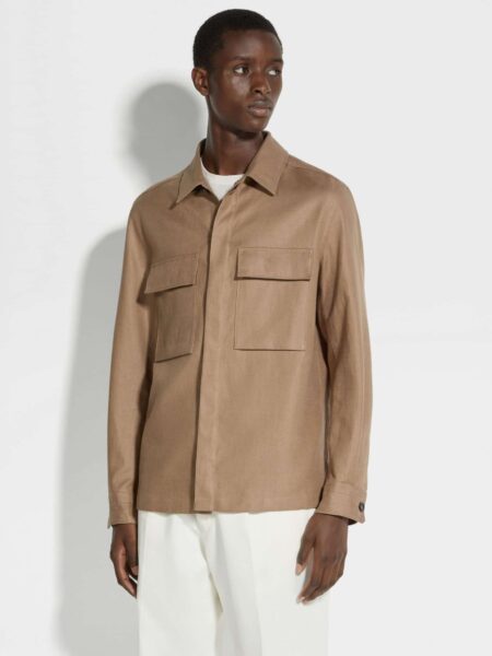 [제냐] Oasi Lino 오버셔츠 (3 COLORS)