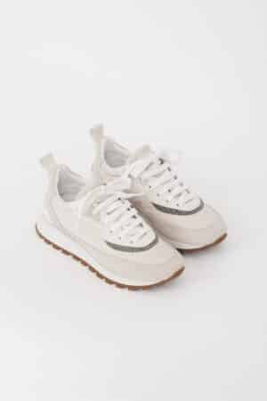 [브루넬로 쿠치넬리] 로우탑 레이스업 스니커즈 (2 COLORS)