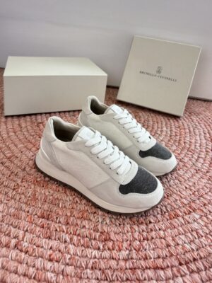 [브루넬로 쿠치넬리] 프레셔스 토 디테일의 로우탑 러너 스니커즈