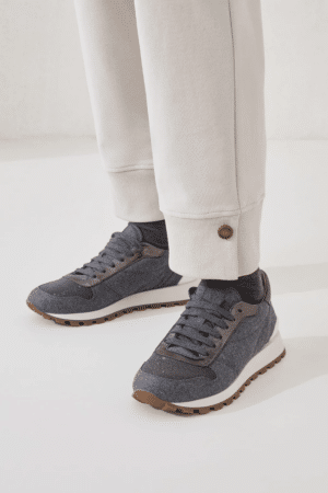 [브루넬로 쿠치넬리] 프레셔스 토 디테일의 로우탑 러너 스니커즈