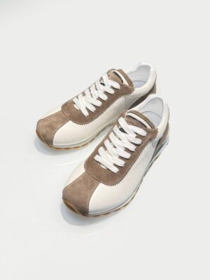 [브루넬로 쿠치넬리] 스웨이드와 카프스킨 러너 스니커즈 (4 COLORS)