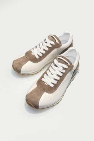 [브루넬로 쿠치넬리] 스웨이드와 카프스킨 러너 스니커즈 (4 COLORS)