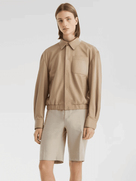 [펜디] 레더 블루종 재킷 FPJ884ATG