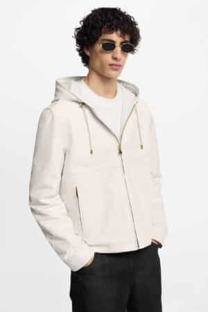 [루이비통] 레더 믹스 후드 블루종 (2 COLORS)