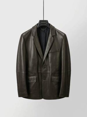 [루이비통] 레더 싱글브레스트 재킷