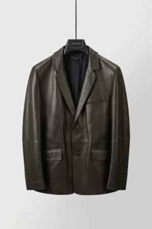 [루이비통] 레더 싱글브레스트 재킷