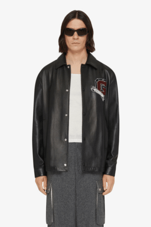 [지방시] 레더 컬리지 재킷 BM011V61