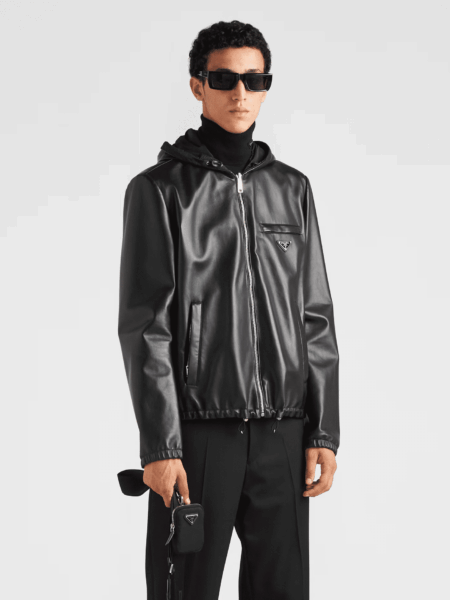 [프라다] 리버서블 나파 레더 및 Re-Nylon 재킷 UPW281