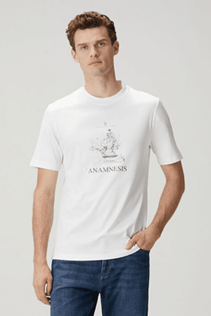 [브루넬로 쿠치넬리] 아남네시스 프린트 티셔츠 (3 COLORS)