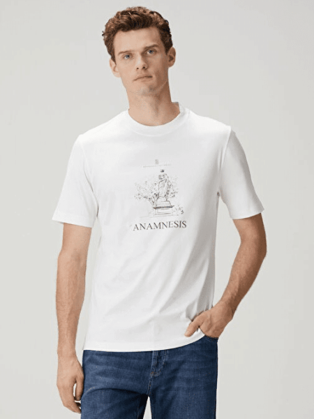 [브루넬로 쿠치넬리] 아남네시스 프린트 티셔츠 (3 COLORS)