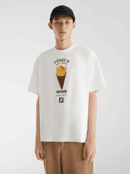 [펜디] 크루넥 티셔츠 (2 COLORS)