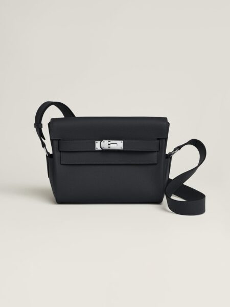 [에르메스] 켈리 메신저 백 25cm Evercolor / Noir