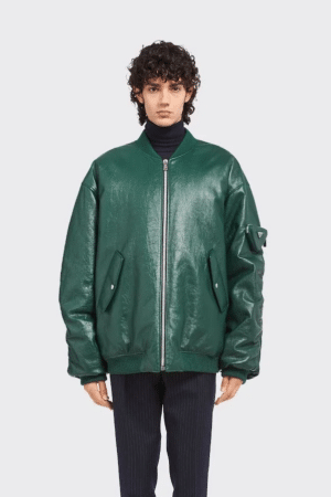 [프라다] 레더 봄버 재킷