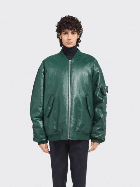 [프라다] 레더 봄버 재킷
