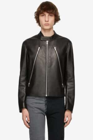 [메종 마르지엘라] 레더 스포츠 재킷 S50AM0347