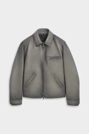 [벨루티] 레더 파티나 언 주르 블루종 R00LBL146