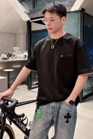 [에르메스] H 로고 라운드넥 티셔츠 (2 COLORS)