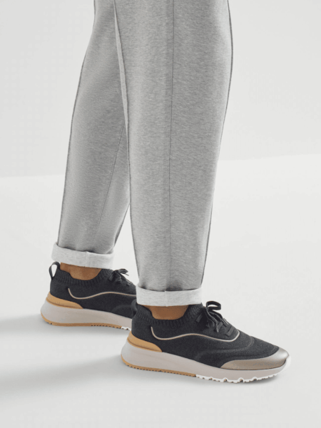 [브루넬로 쿠치넬리] 코튼 니트 로우탑 스니커즈 (5 COLORS)