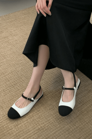 [샤넬] 슬링백 슈즈 (2 COLORS)