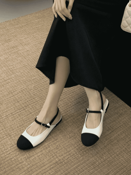 [샤넬] 슬링백 슈즈 (2 COLORS)
