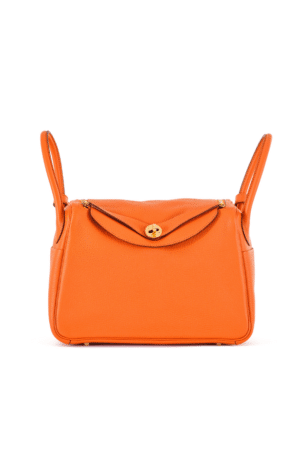 [에르메스] 린디 30cm Taurillon Clemence/ Orange - Gold