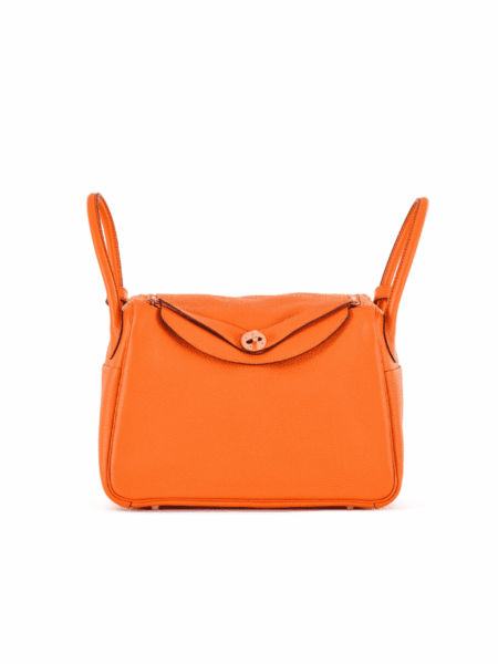 [에르메스] 린디 30cm Taurillon Clemence/ Orange - Gold